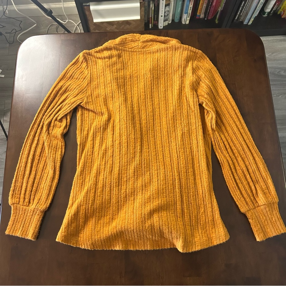 Anthropologie Maeve Rafela Hacci Surplice Faux Wrap Top Sweater Size XS - Picture 3 of 16